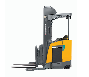 JUNGHEINRICH: 3,000 - 4,500 lb. Capacity 36 Volt Electric Reach Truck Forklift