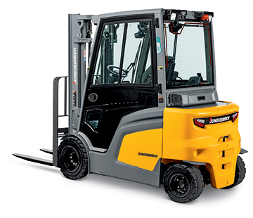 JUNGHEINRICH: 5,000 - 7,000 lb. Capacity Electric Four-Wheel Pneumatic Tire Forklifts