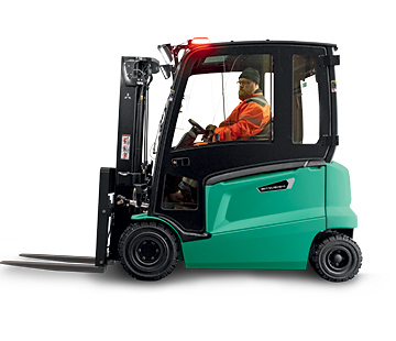 MITSUBISHI: 5,000 – 7,000 LB. Capacity Electric Pneumatic Tire Forklifts